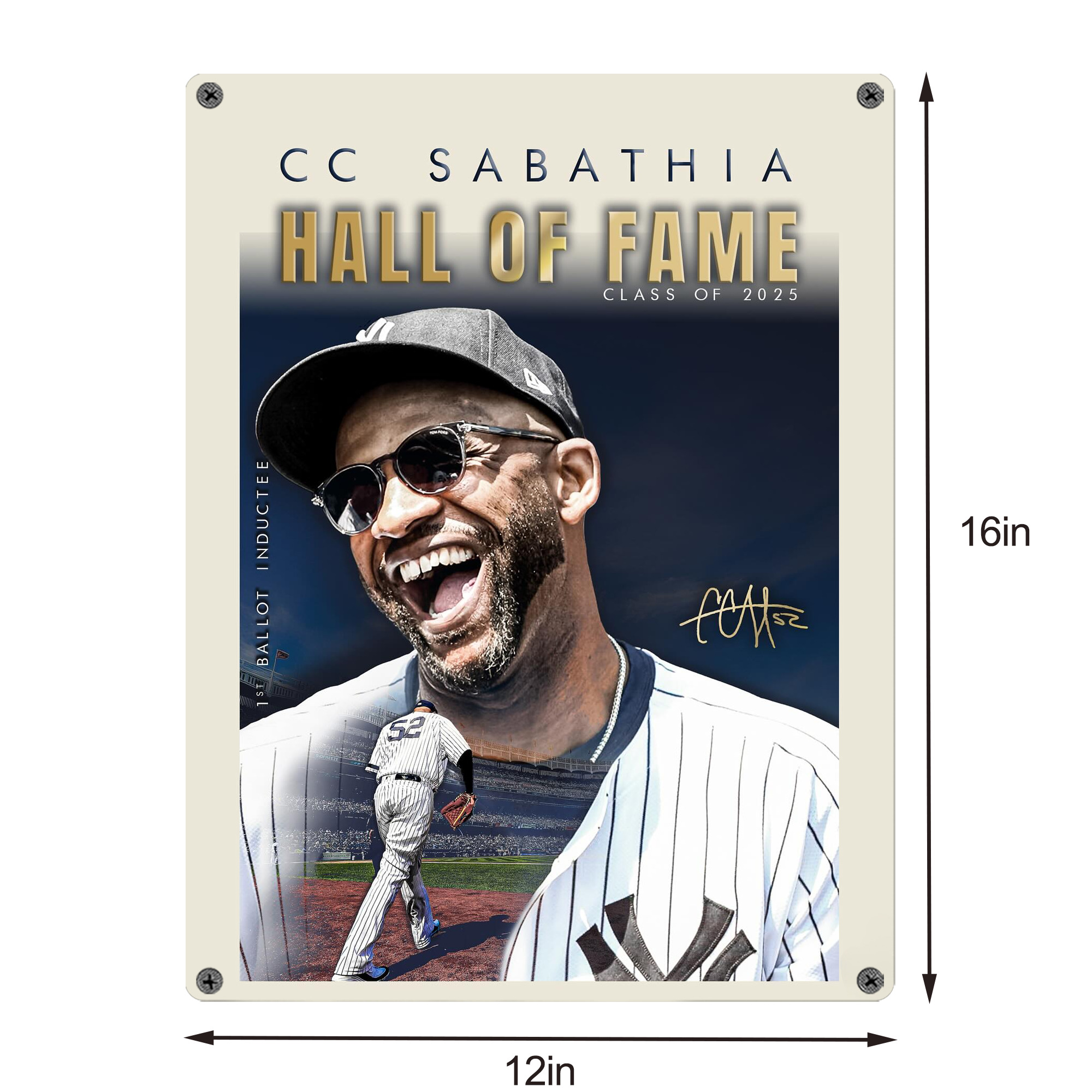 CC Sabatnia 34 Vintage Metal Tin Sign 12x16inch – Retro Wall Art Decor For Home, Bar, Kitchen, Bedroom, Office – Durable Iron Sheet Poster, Easy To Hang, Full-Color Printing