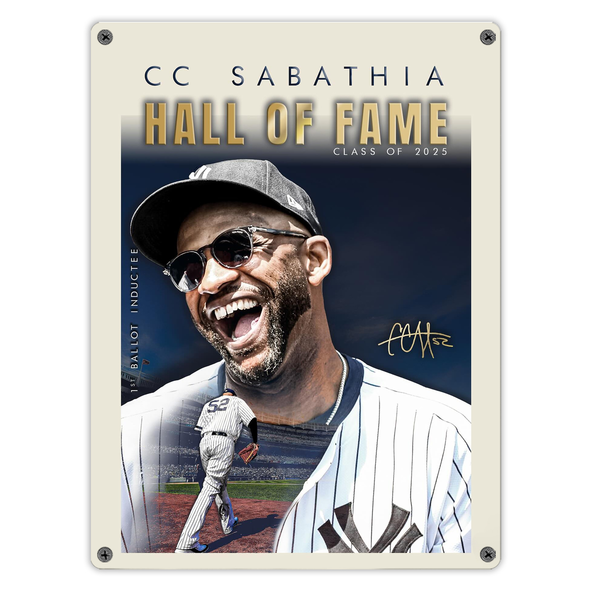 CC Sabatnia 34 Vintage Metal Tin Sign 12x16inch – Retro Wall Art Decor For Home, Bar, Kitchen, Bedroom, Office – Durable Iron Sheet Poster, Easy To Hang, Full-Color Printing