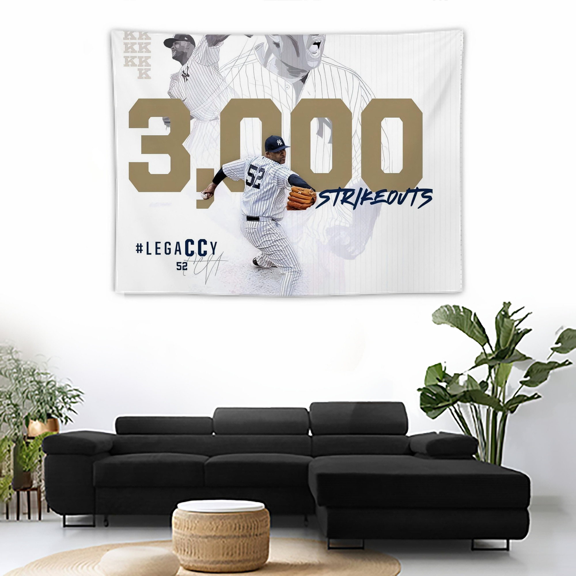 CC Sabatnia 20 Wall Tapestry For Bedroom Aesthetic – Boho Style Polyester Fabric Wall Hanging With Hooks – 60 X 90 Inch Large Size, Lightweight, Durable, Easy To Hang