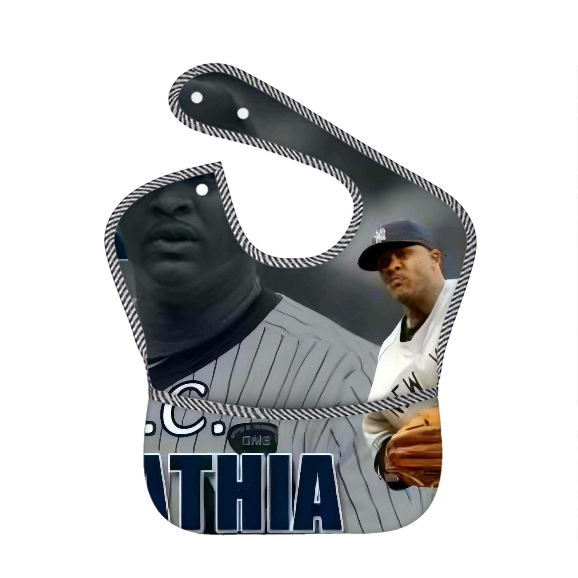 CC Sabatnia 32 Adjustable Waterproof Toddler Bib – Full-Print Durable Polyester – Foldable Crumb Pocket – Easy Snap Closure – Soft