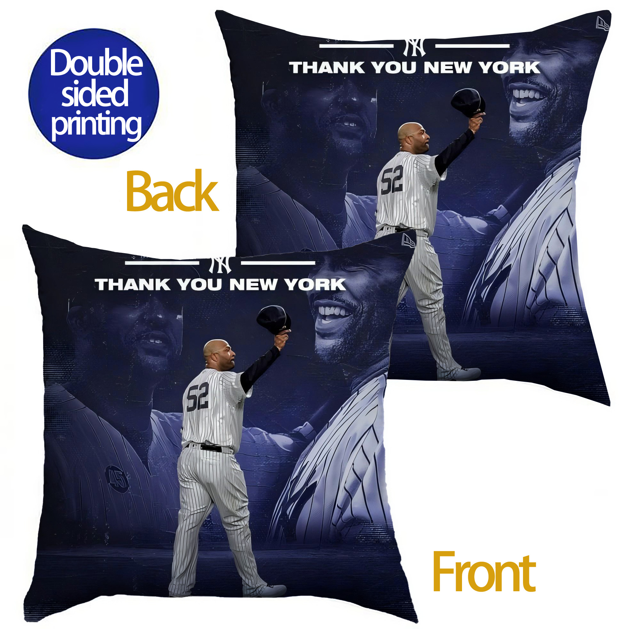 CC Sabatnia 30 Soft Polyester Pillow Cover With Insert – Double-Sided Design, Invisible Zipper, Durable & Breathable – Easy Care Cushion Set