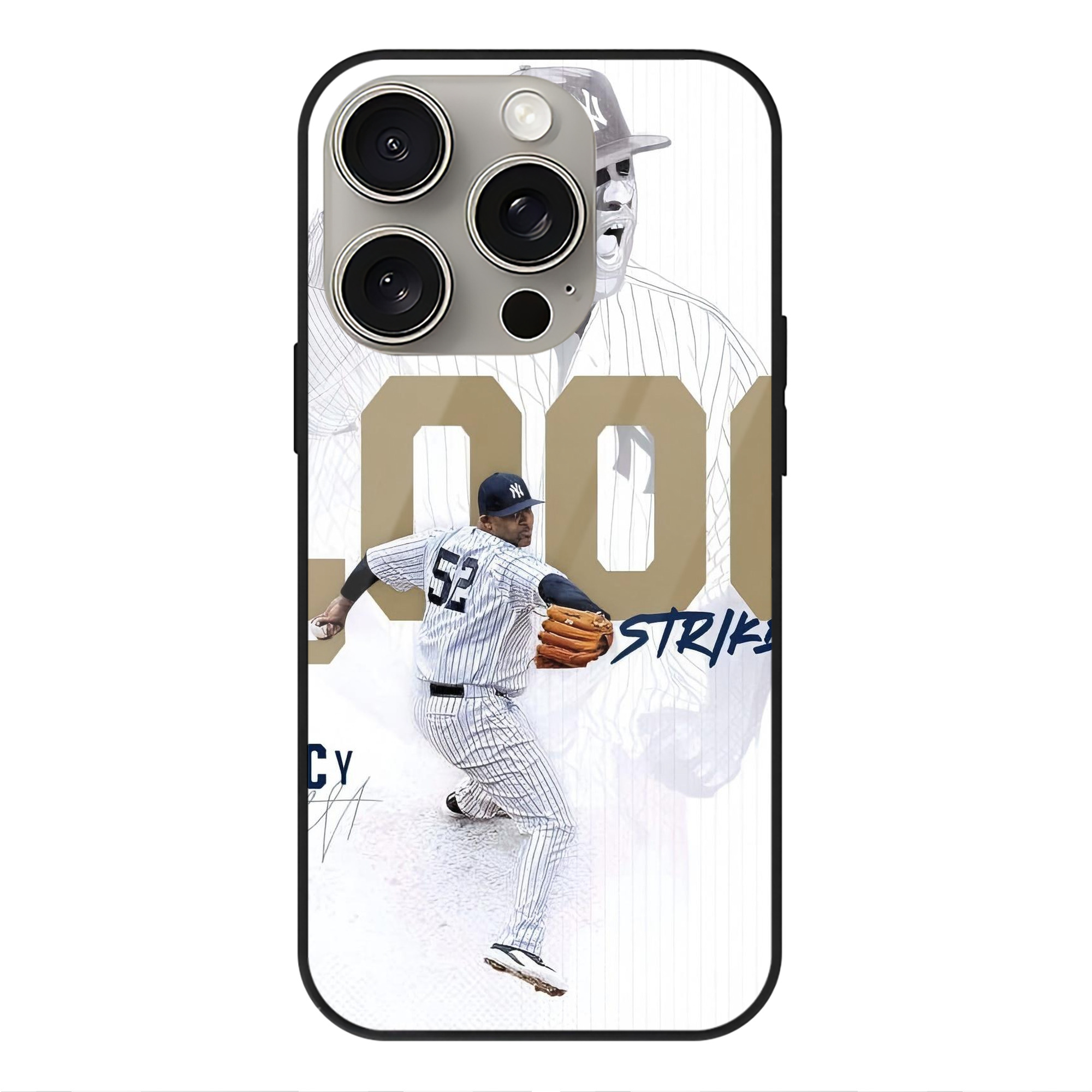 CC Sabatnia 20 IPhone 15 Pro Mirror Phone Case – UV Printed Glass + TPU – Scratch-Resistant, Wireless Charging Compatible, Precise Fit & Stylish Design