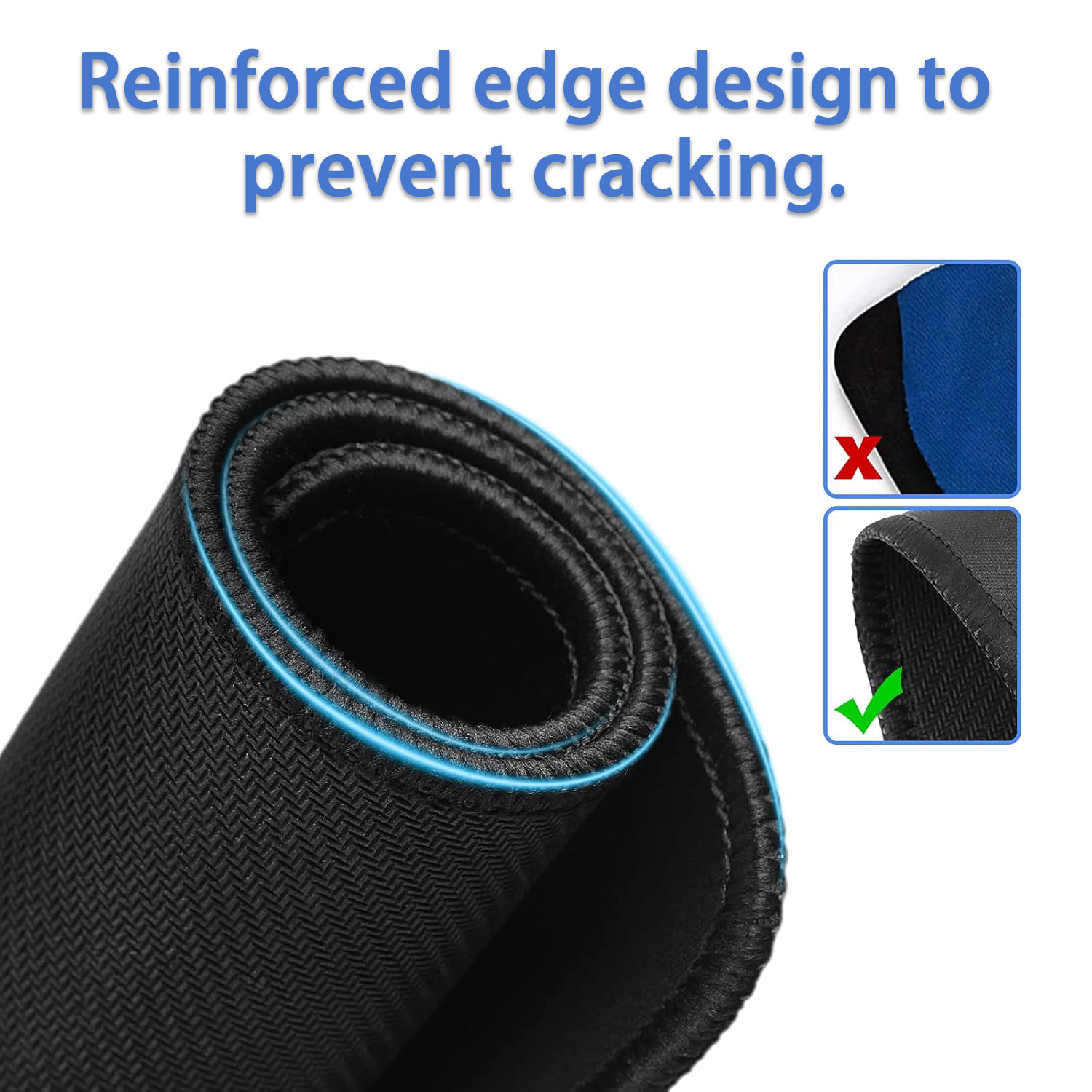 CC Sabatnia 32 Durable Rubber Mouse Pad With Stitched Edges, Waterproof, Non-Slip Surface, Ultra-Thin Design For Gaming, Office