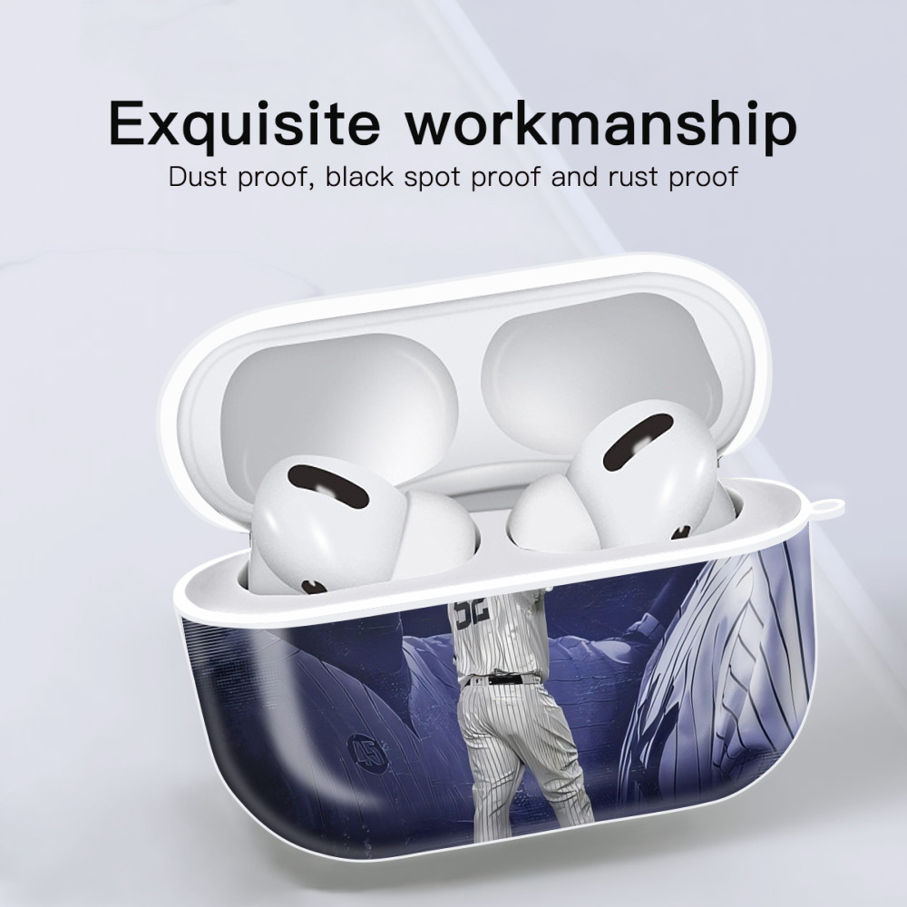 CC Sabatnia 30 AirPods Pro Hard Case White With Keychain, Durable Flexible PC, Precise Cutouts, Anti-Fingerprint, Yellowing & Scratch Resistant, Full Protection, Washable