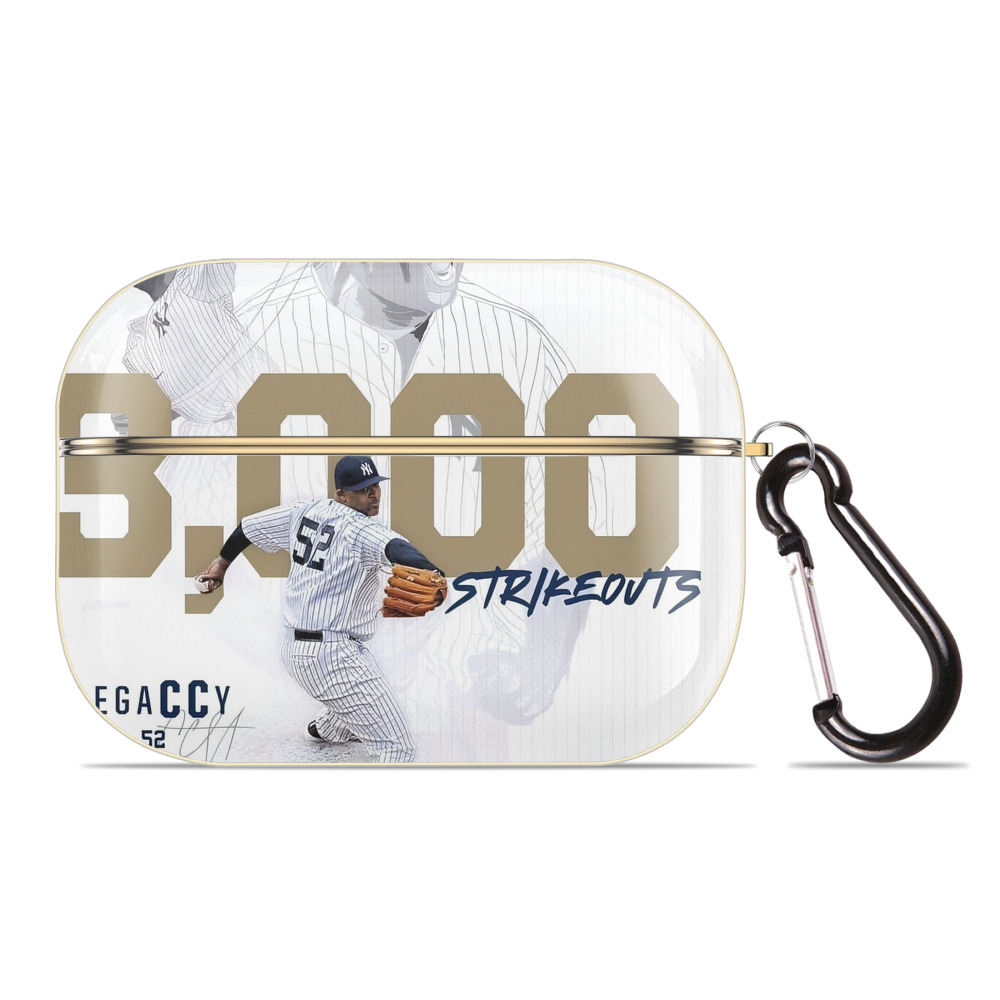 CC Sabatnia 20 Luxury Gold AirPods Pro Case With Keychain, Flexible PC Material, Full Protection, Precise Cutouts, Anti-Fingerprint, Washable, Durable Design