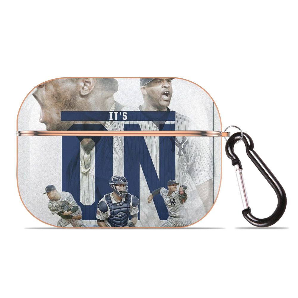 CC Sabatnia 16 AirPods Pro Protective Case Rose Gold, Flexible PC Material, Precise Fit, Anti-Slip Cover, Full Protection, Fingerprint Resistant, Washable With Keychain