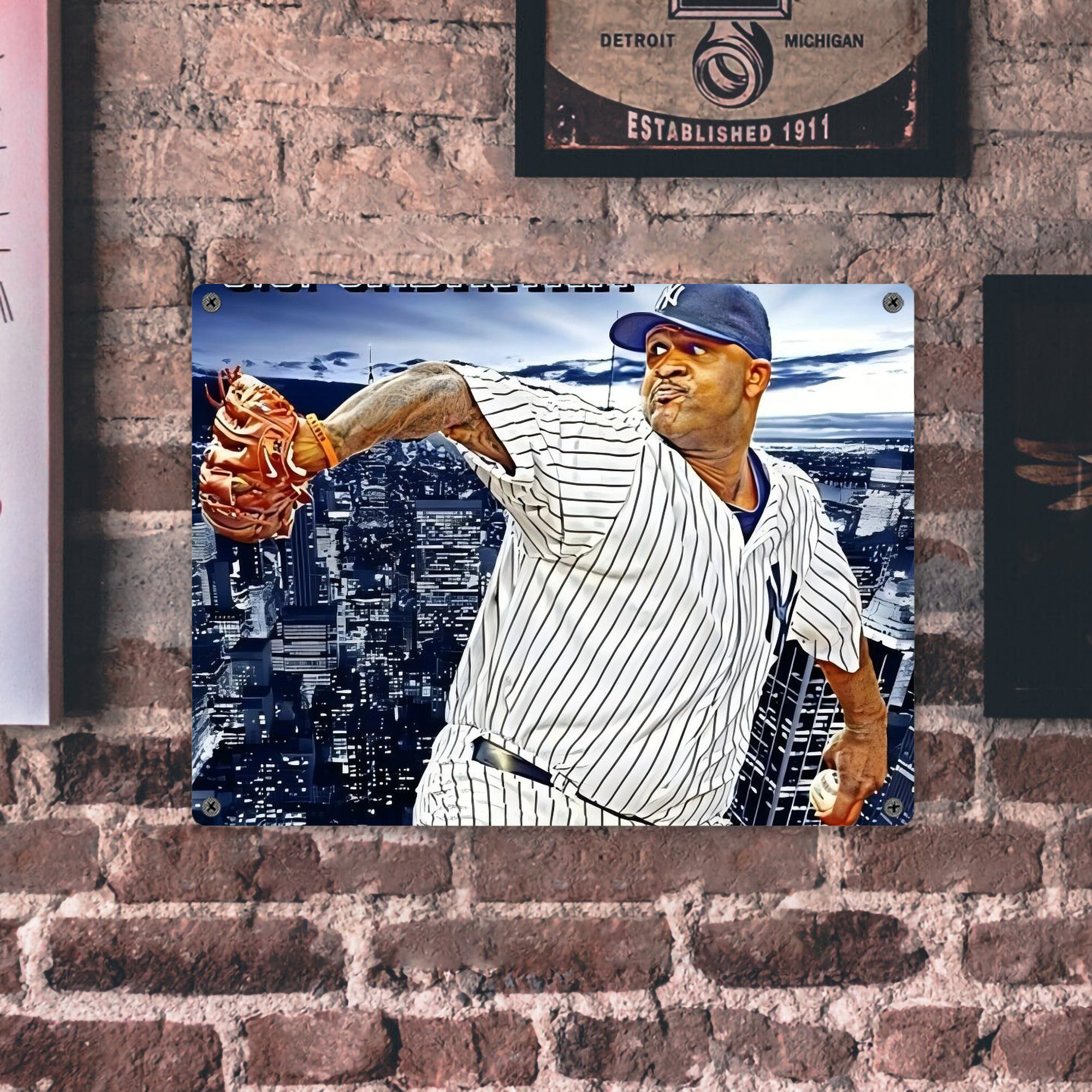 CC Sabatnia 11 Vintage Metal Tin Sign 16x12 – Full-Print Iron Wall Decor – Durable, Fade-Resistant – Easy To Hang – Ideal For Home, Bar, Kitchen & Office Decor