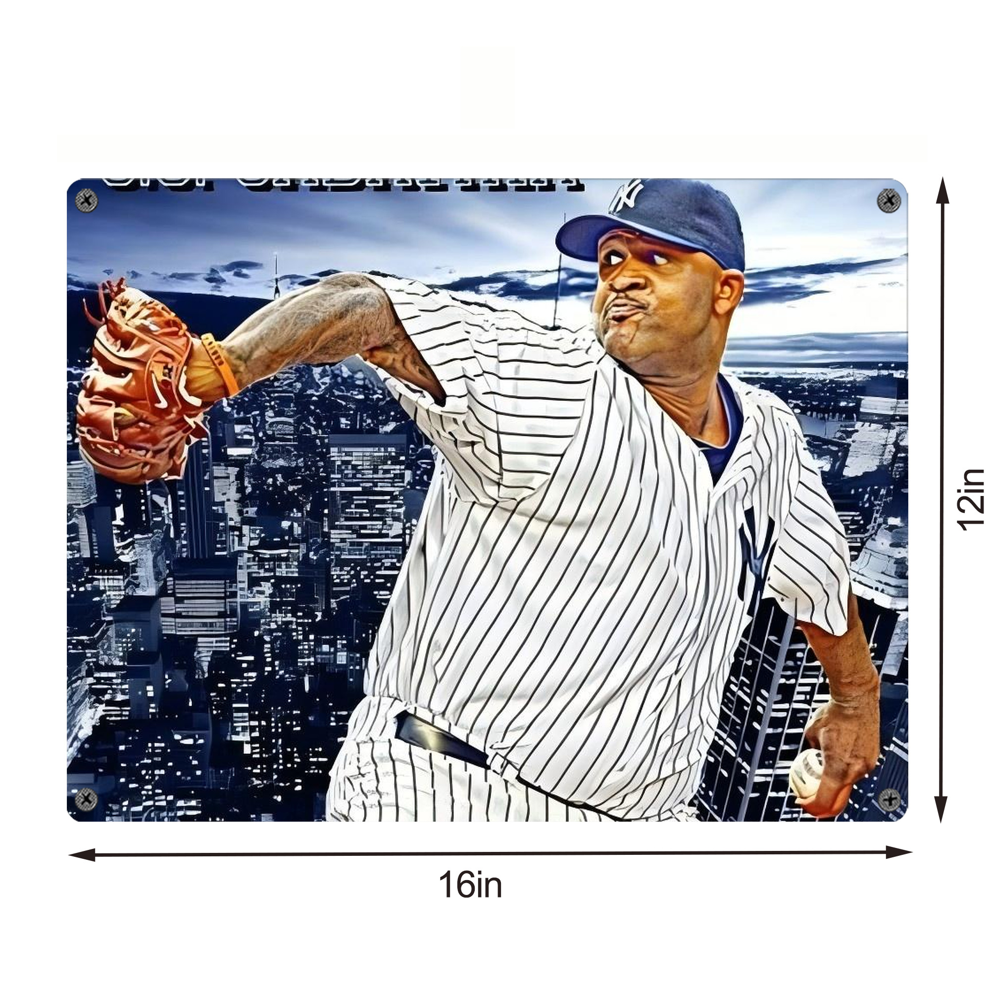 CC Sabatnia 11 Vintage Metal Tin Sign 16x12 – Full-Print Iron Wall Decor – Durable, Fade-Resistant – Easy To Hang – Ideal For Home, Bar, Kitchen & Office Decor