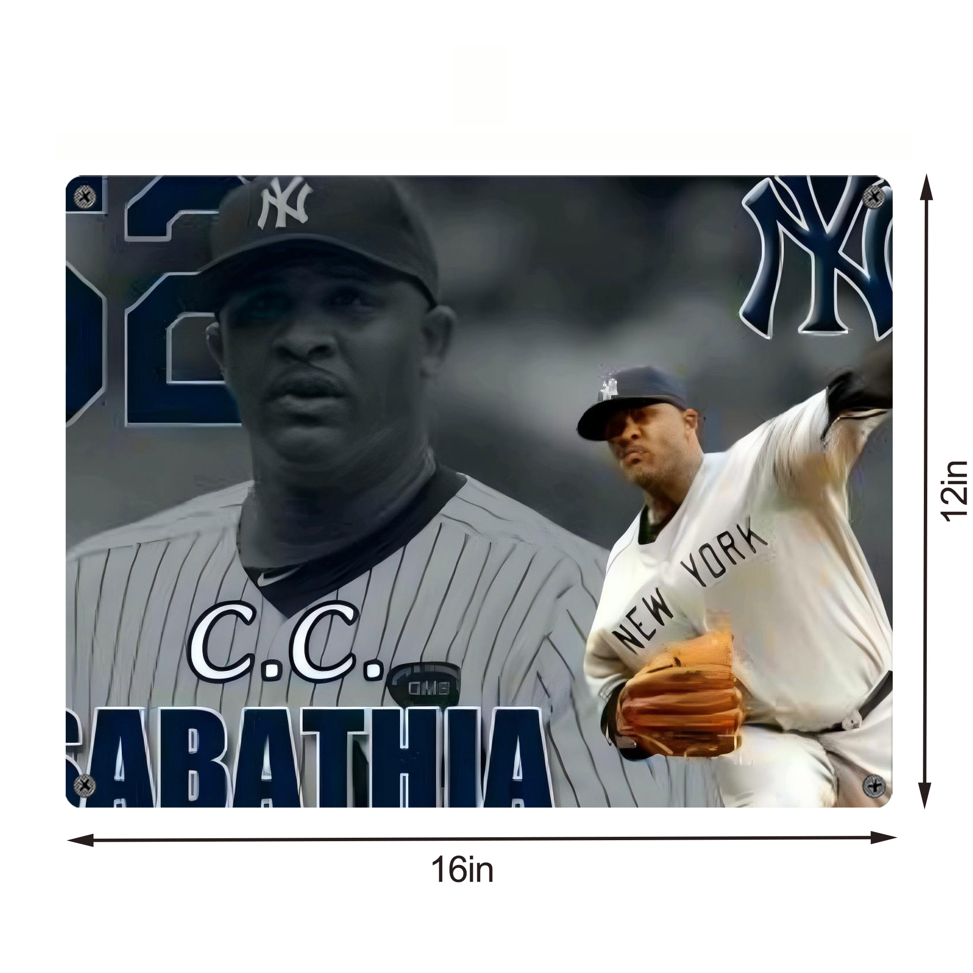 CC Sabatnia 32 Vintage Metal Tin Sign 16x12 – Full-Print Iron Wall Decor – Durable, Fade-Resistant – Easy To Hang – Ideal For Home, Bar, Kitchen & Office Decor